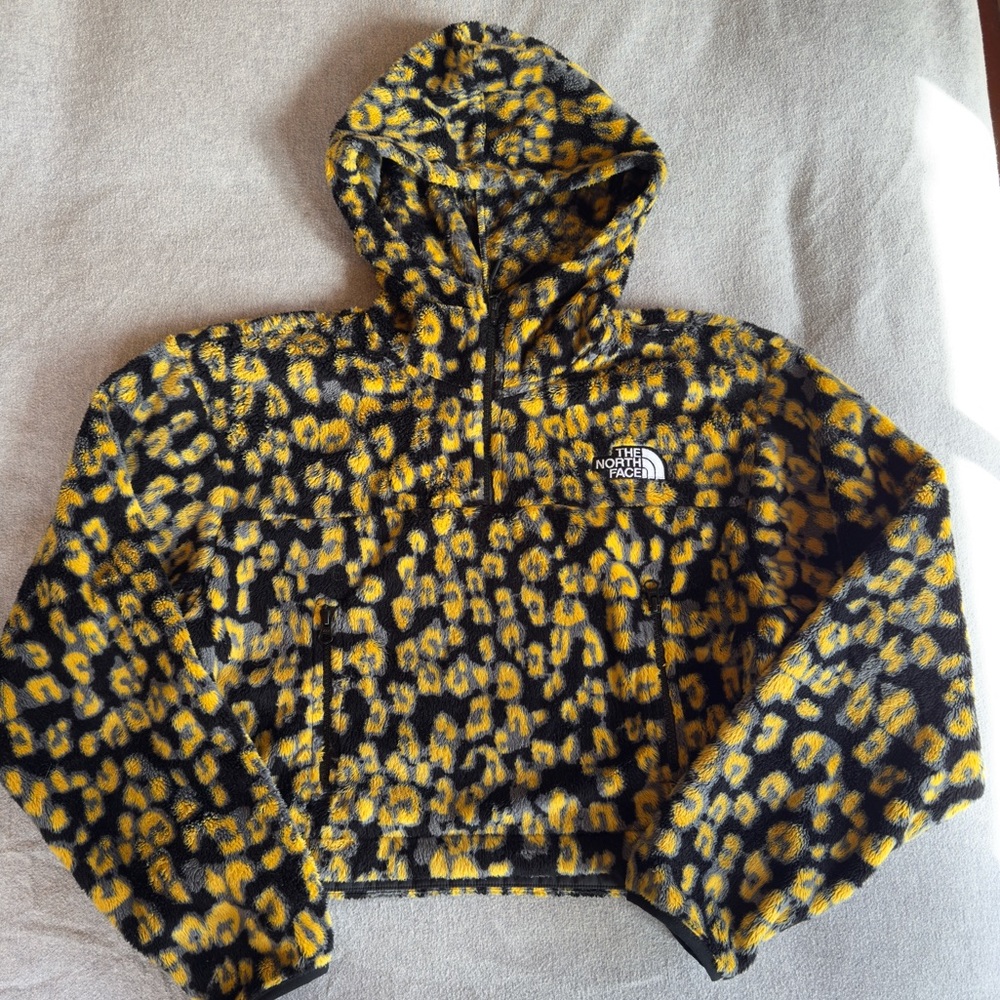 The North Face Osito leopard print fleece